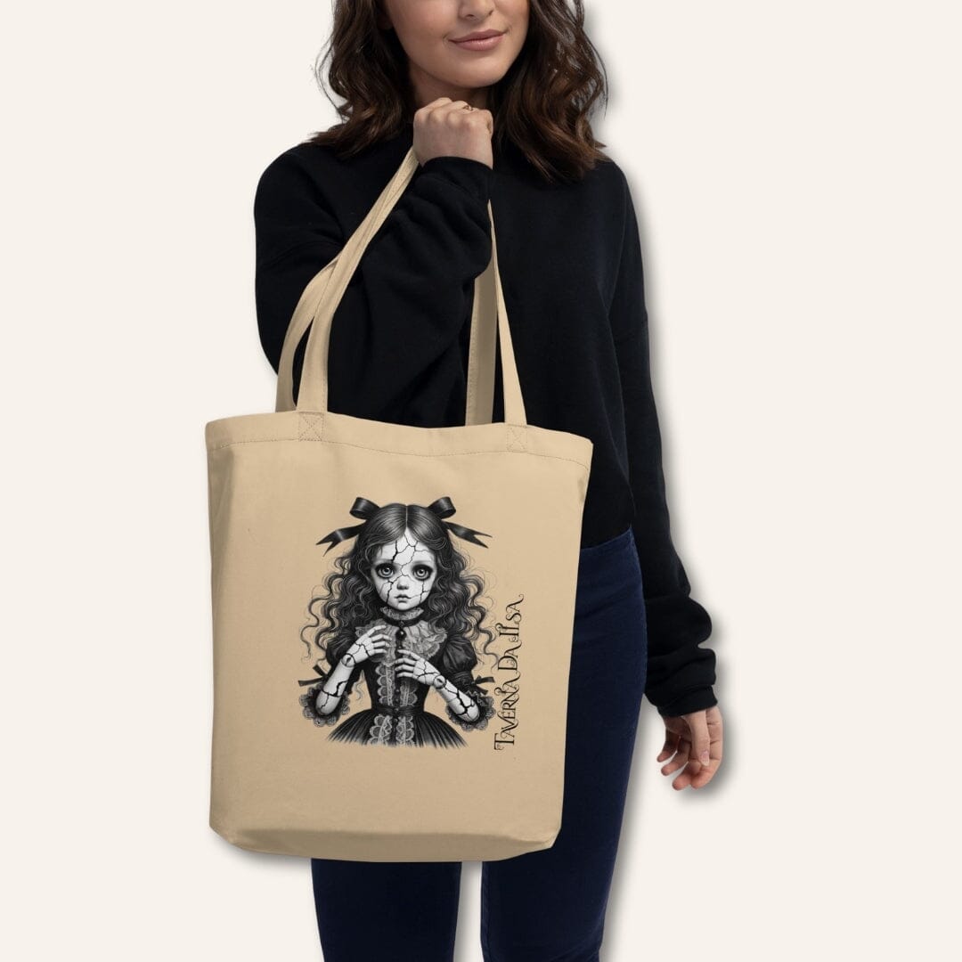 Haunted Doll Eco Tote Bag I Taverna da Ilsa Collection Caipora Books 