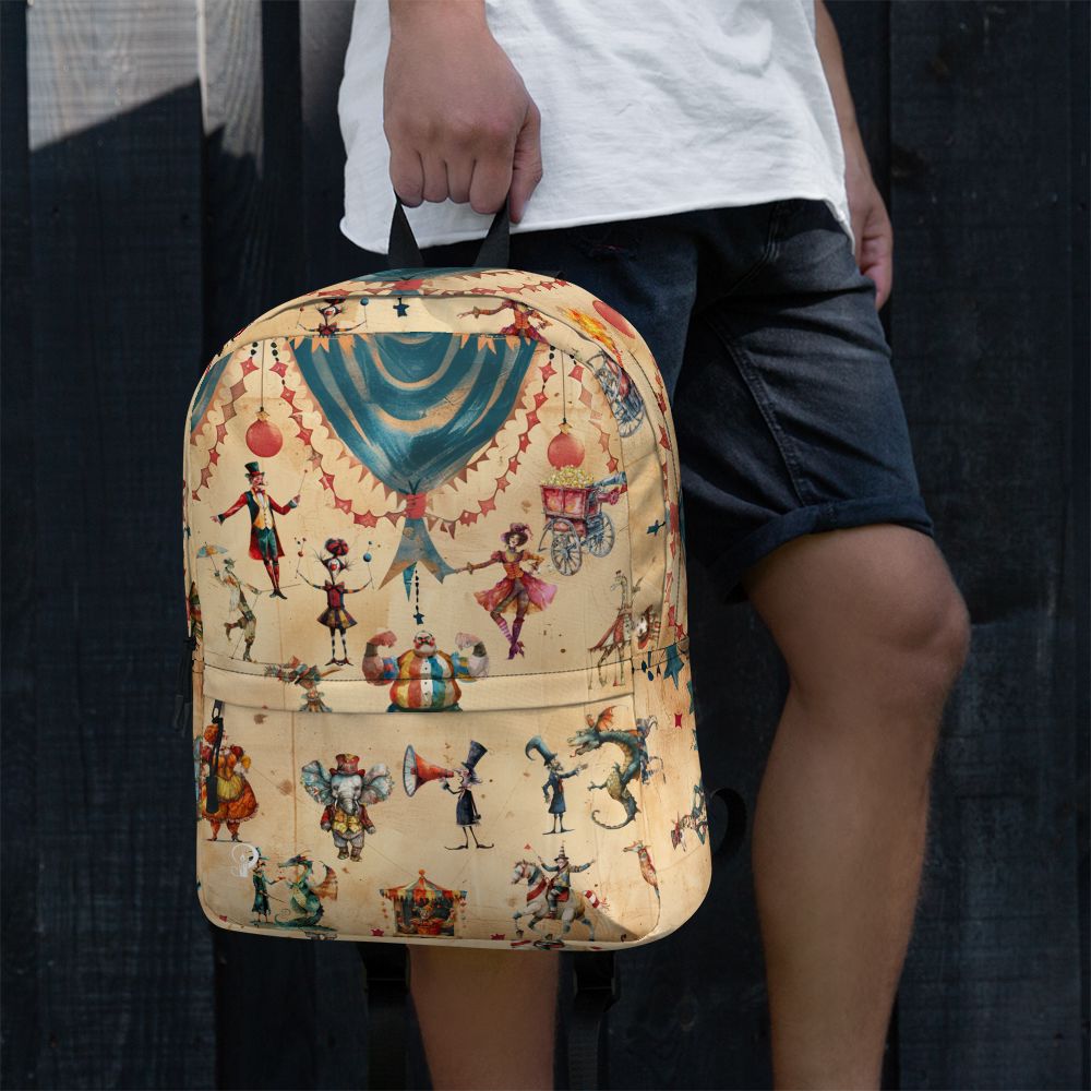 Quirky Circus Unisex Backpack Caipora Books 